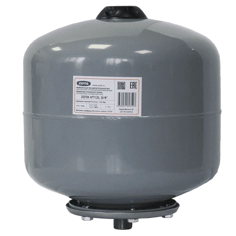 Расширительный бак ZOTA VT12L, 3/4" от официального дилера ЭЛНА ТЭН