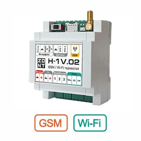 Контроллер отопительный ZONT H-1V.02 GSM/Wi-Fi от официального дилера ЭЛНА ТЭН