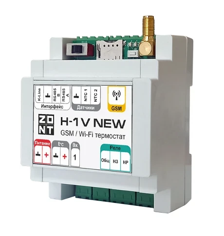 Термостат ZONT H-1V NEW (GSM, Wi-Fi, DIN) от официального дилера ЭЛНА ТЭН