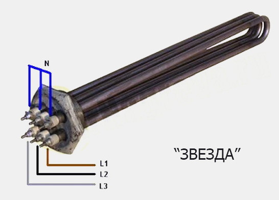 Типы подключения ТЭНов к электросети